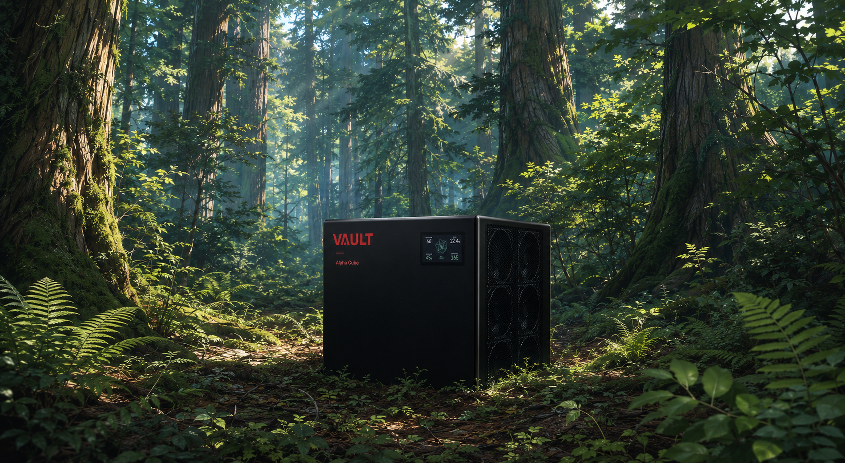Vault Alpha Cube isolated in an offline environment.